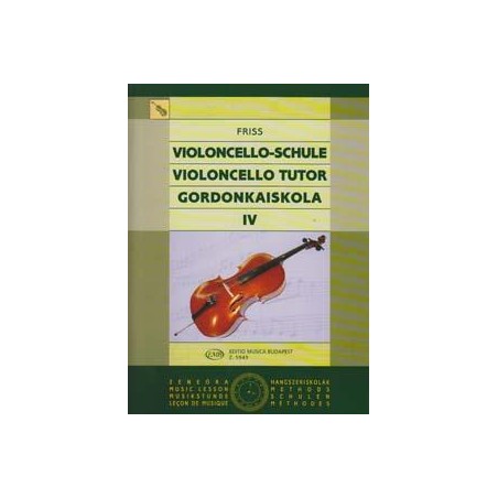 Méthode de violoncelle GORDONKA ISKOLA d'Antal FRISS