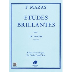 MAZAS ETUDES BRILLANTES VIOLON COMBRE