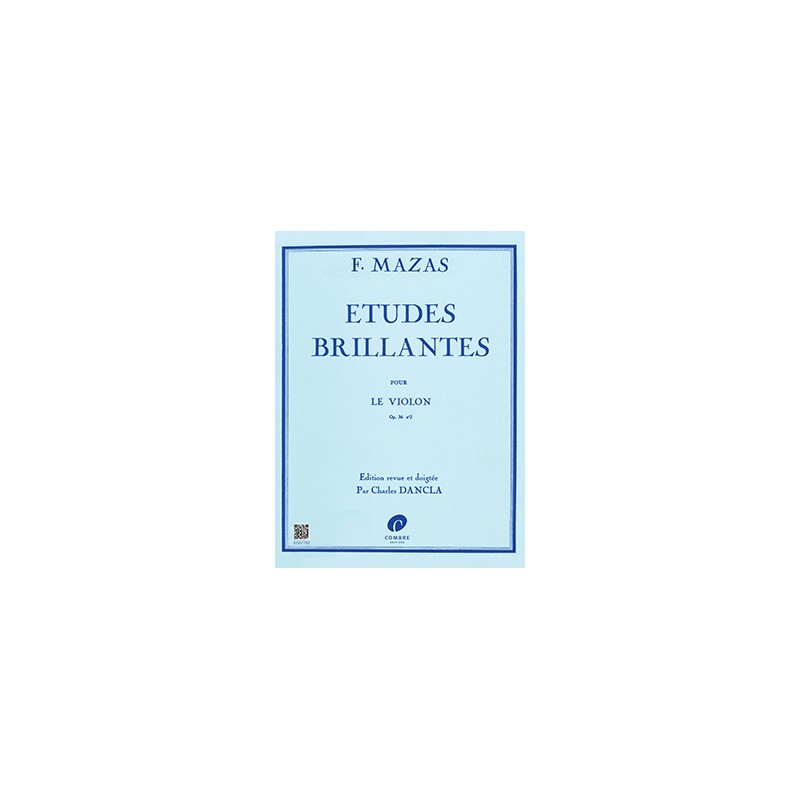 MAZAS ETUDES BRILLANTES VIOLON COMBRE