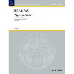 BRAHMS ZIGEUNERLIEDER OPUS 103 EDITIONS SCHOTT ED1668