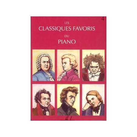 Partition LES CLASSIQUES FAVORIS du piano volume 4
