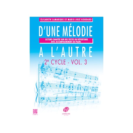 Lamarque D'une mélodie à l'autre volume 3