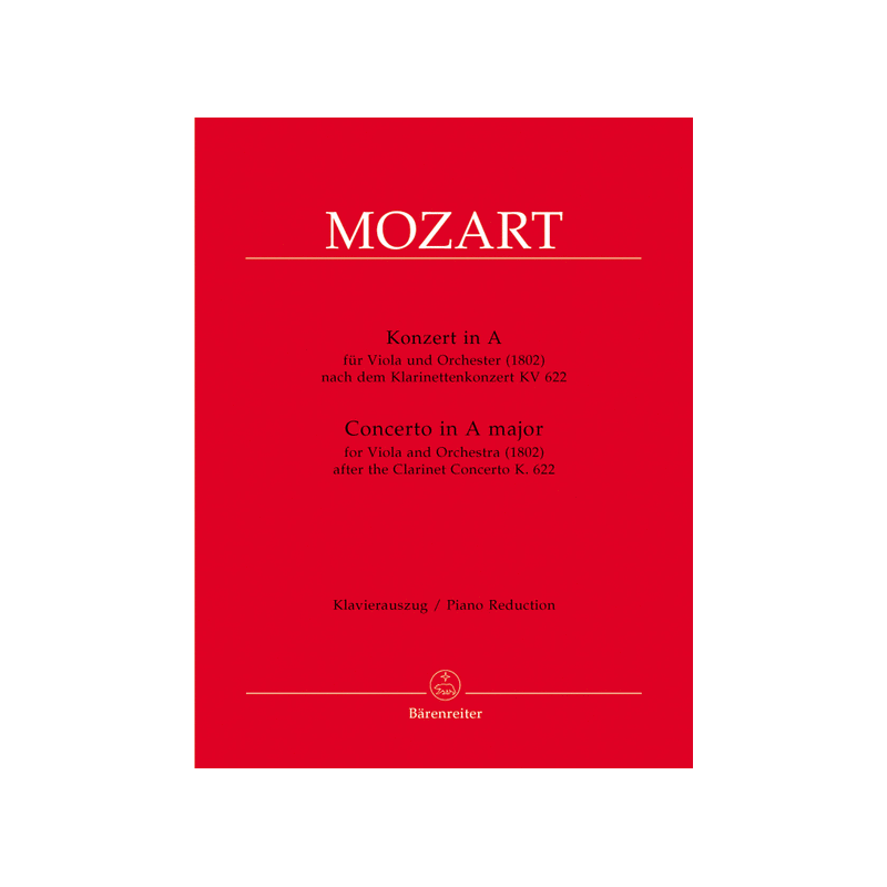 Mozart concerto pour clarinette arrangement alto partition