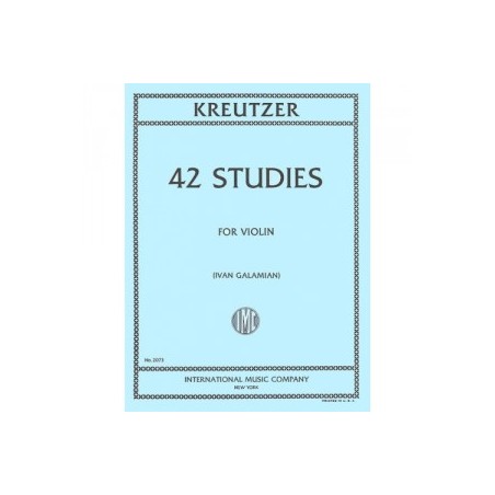 kreutzer 42 etudes partition violon
