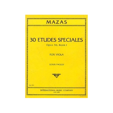 Mazas études spéciales partition alto