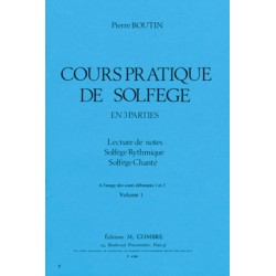 BOUTIN COURS PRATIQUE DE SOLFEGE VOLUME 2