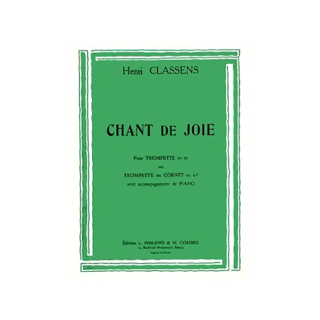 Henri classens chant de joie partition