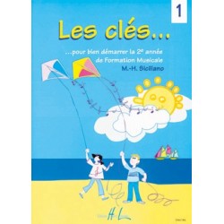 Les Clés volume 1 - Cahier de vacances de la musique - Le kiosque à musique Avignon