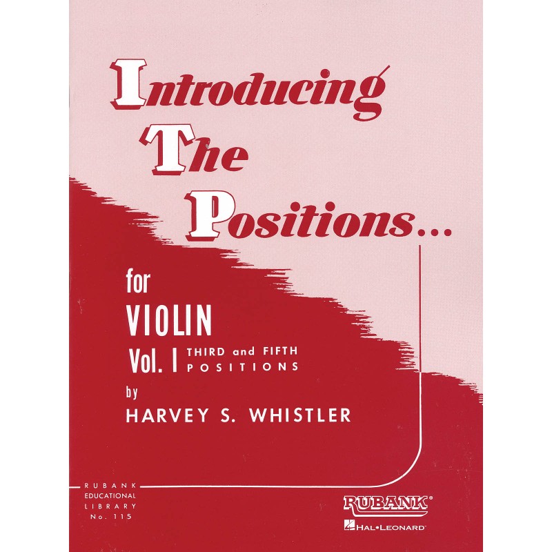 WHISTLER INTRODUCING THE POSITIONS VOLUME 1 VIOLON