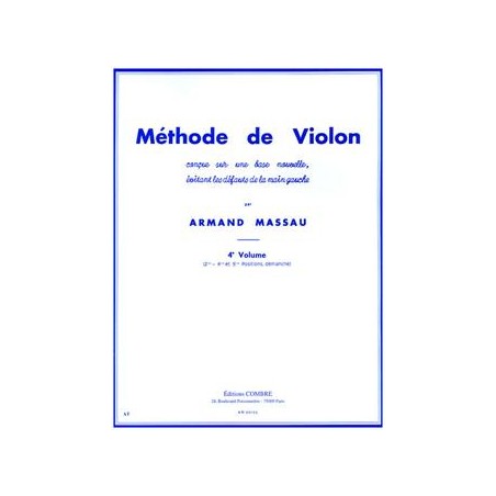 Armand massau méthode de violon