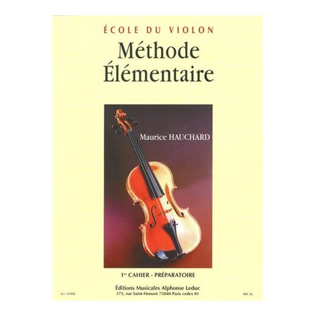 Hauchard méthode de violon partition
