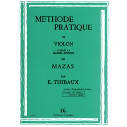 Thibaux méthode pratique de violon d'après Mazas