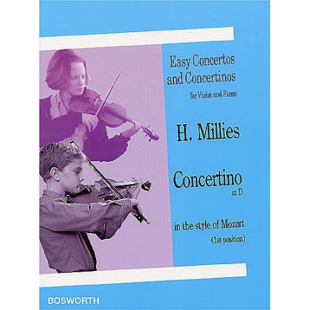Partition violon MILLIES Concertino dans le style de Mozart - Kiosque musique Avignon