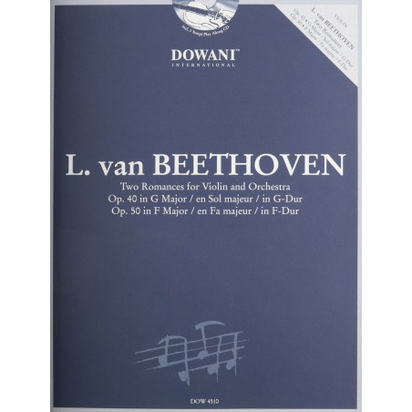 BEETHOVEN ROMANCES OPUS 40 ET OPUS 50 POUR VIOLON