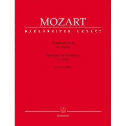 PARTITION MOZART FANTAISIE EN RE MINEUR URTEXT AVIGNON