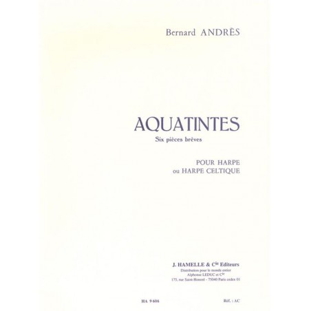 Bernard Andres aquatintes partition