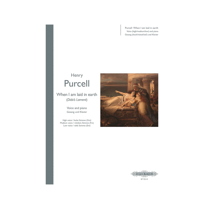 Purcell Dido's lament partition chant
