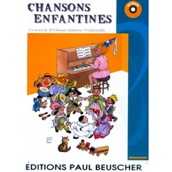 CHANSONS ENFANTINES FRANCAISES POUR PIANO AVEC CD