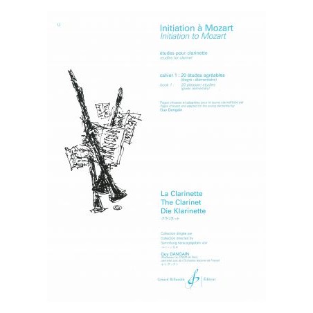 Initiation à Mozart volume 1 - Partition clarinette