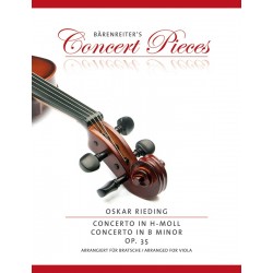 Oskar Rieding Concerto pour alto partition