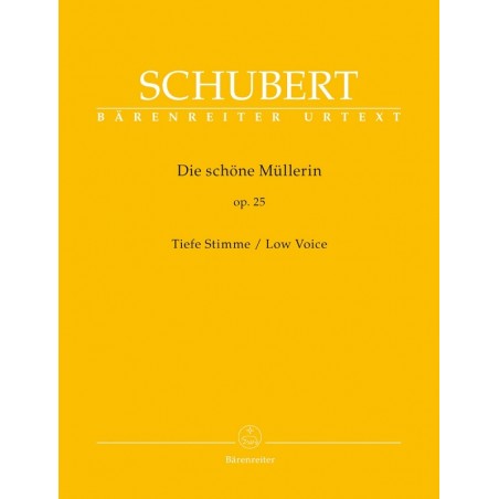 Schubert la belle meunière partition