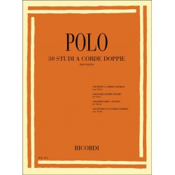 Etudes à doubles cordes de Polo partition violon