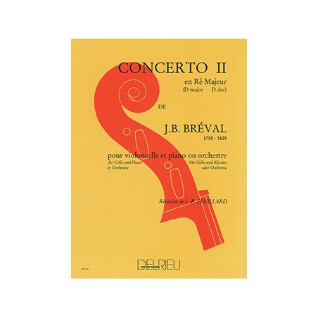 Bréval concerto n°2 en ré majeur partition