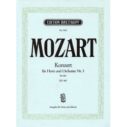 Mozart Concerto cor n°3 - Partition