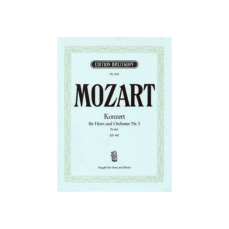 Mozart Concerto cor n°3 - Partition