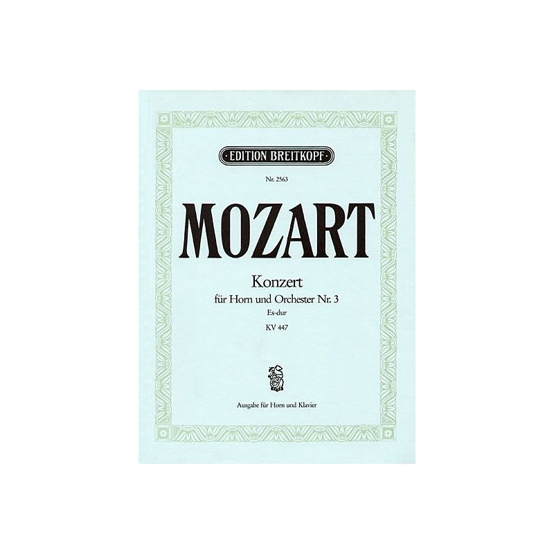 Mozart Concerto cor n°3 - Partition Mozart Concerto cor n°3 - Partition
