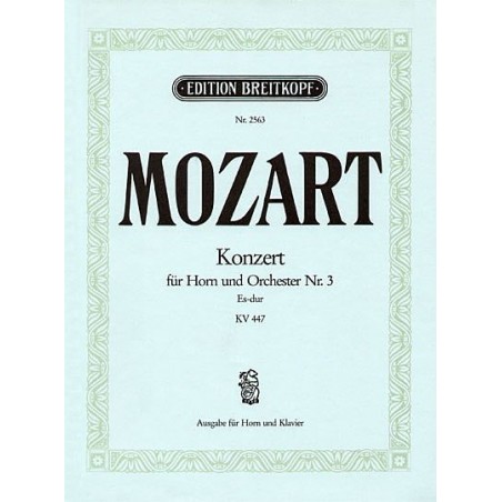 Mozart Concerto cor n°3 - Partition