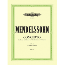 Partition Concerto pour piano de Mendelssohn n°1 - Le kiosque à musique