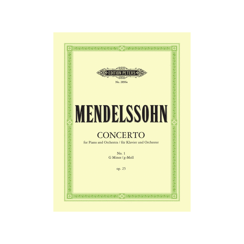 Partition Concerto pour piano de Mendelssohn n°1 - Le kiosque à musique