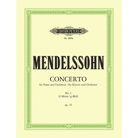 Partition Concerto pour piano de Mendelssohn n°1 - Le kiosque à musique
