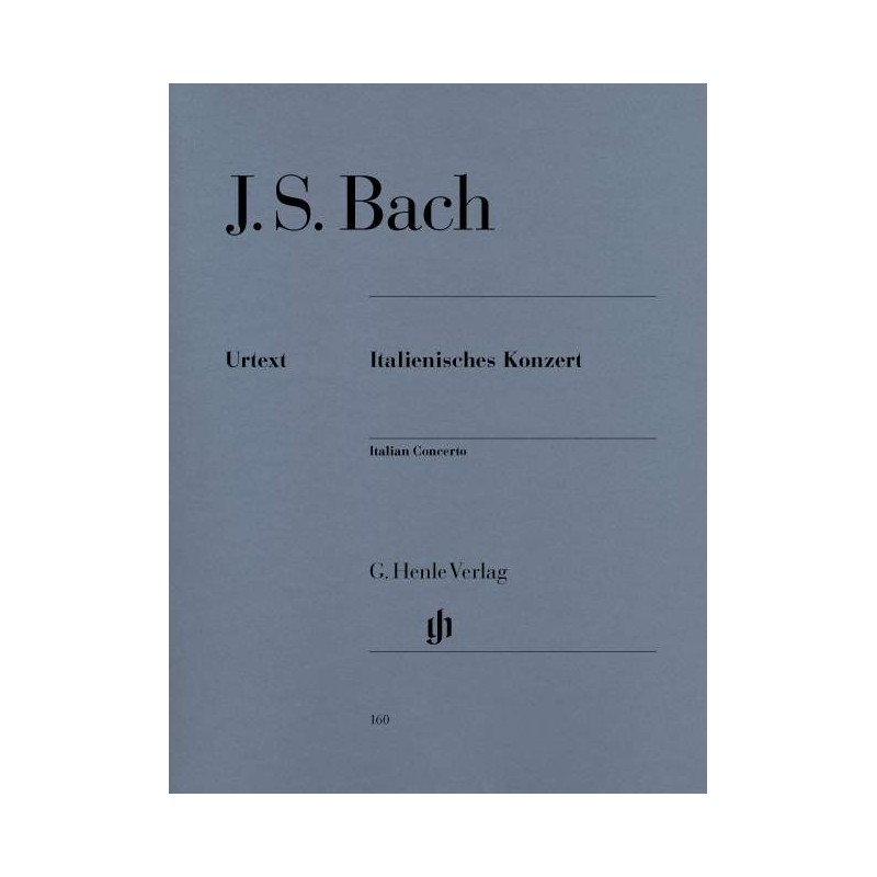 BACH CONCERTO ITALIEN URTEXT HENLE VERLAG HN160 BACH CONCERTO ITALIEN URTEXT HENLE VERLAG HN160