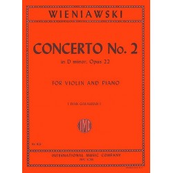 Partition WIENIAWSKI Concerto n°2 Opus 22 par Galamian - Avignon Nïmes Marseille