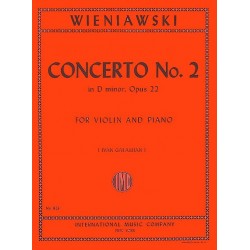 Partition WIENIAWSKI Concerto n°2 Opus 22 par Galamian - Avignon Nïmes Marseille