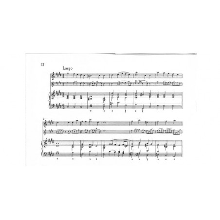 Partition des Sonates pour violon de Haendel