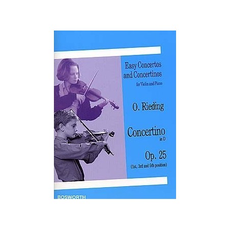 Partition violon Oskar RIEDING - Concertino Opus 25 - Kiosque musique Avignon