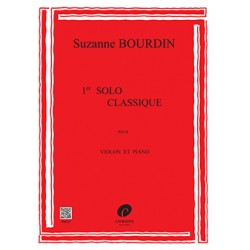 SUZANNE BOURDIN PREMIER SOLO CLASSIQUE POUR VIOLON EDITIONS COMBRE P03237