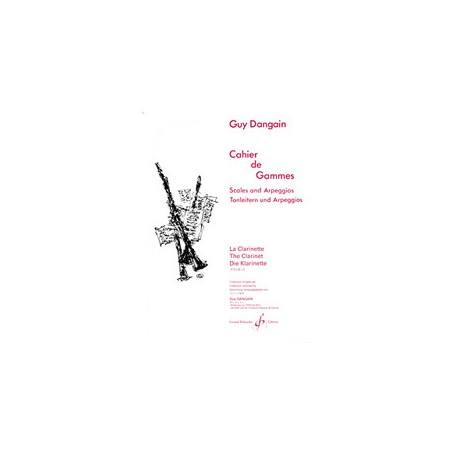 guy dangain gammes pour clarinette avignon