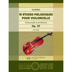 Kummer 10 études mélodiques partition violoncelle
