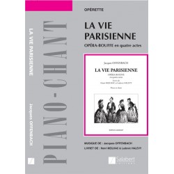 LA VIE PARISIENNE PARTITION CHANT ET PIANO