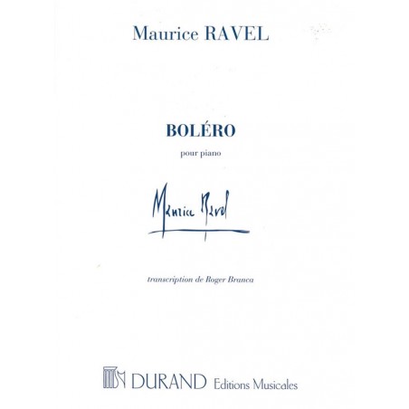 Partition RAVEL Boléro pour piano - Le kiosque à musique, Avignon
