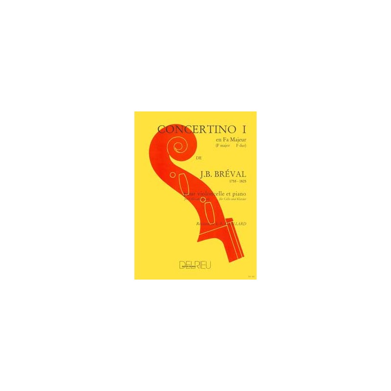 BREVAL CONCERTINO N°1 EN FA MAJEUR VIOLONCELLE BREVAL CONCERTINO N°1 EN FA MAJEUR VIOLONCELLE