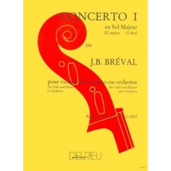 BREVAL CONCERTO VIOLONCELLE N°1 SOL MAJEUR