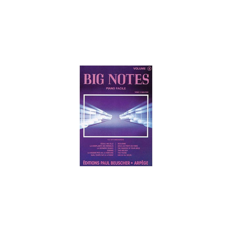 BIG NOTES 4 PIANO FACILE PAUL BEUSCHER