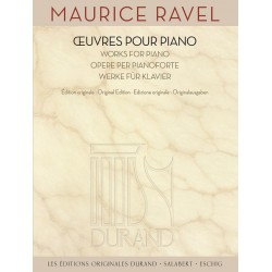 partition Ravel oeuvres pour piano volume 1