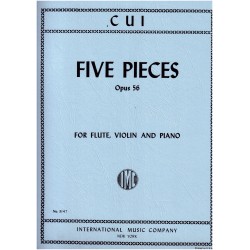 Partition César Cui 5 Pièces Opus 56 Le kiosque à musique Avignon