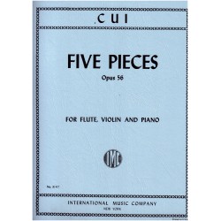 Partition César Cui 5 Pièces Opus 56 Le kiosque à musique Avignon